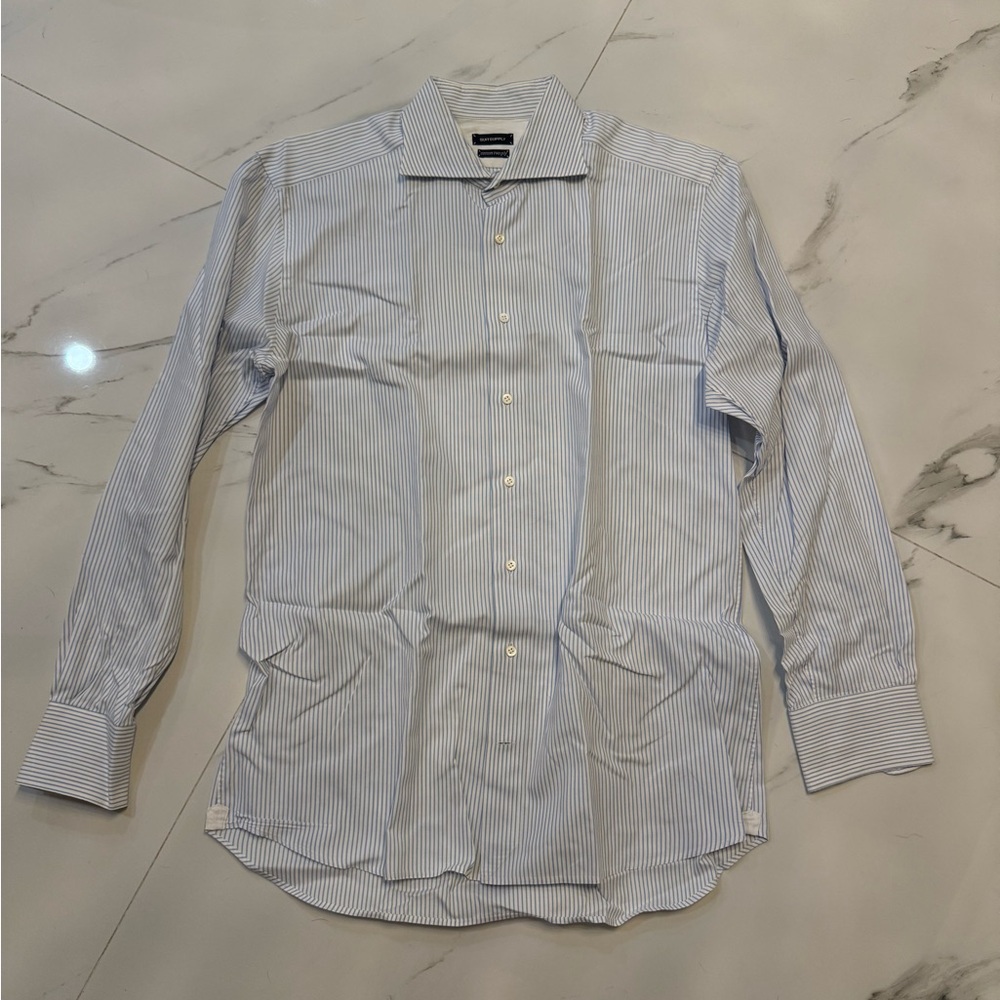 Suitsupply Light Blue Pinstripe Dress Shirt
